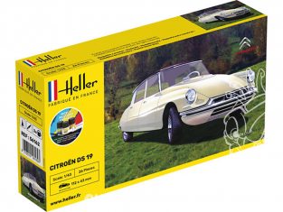 Heller maquette voiture 56162 nouvelle boite Citroen DS19 Inclus peintures principale colle et pinceau 1/43