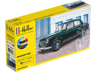 HELLER maquette voiture 56161 nouvelle boite PEUGEOT 403 kit complet 1/43