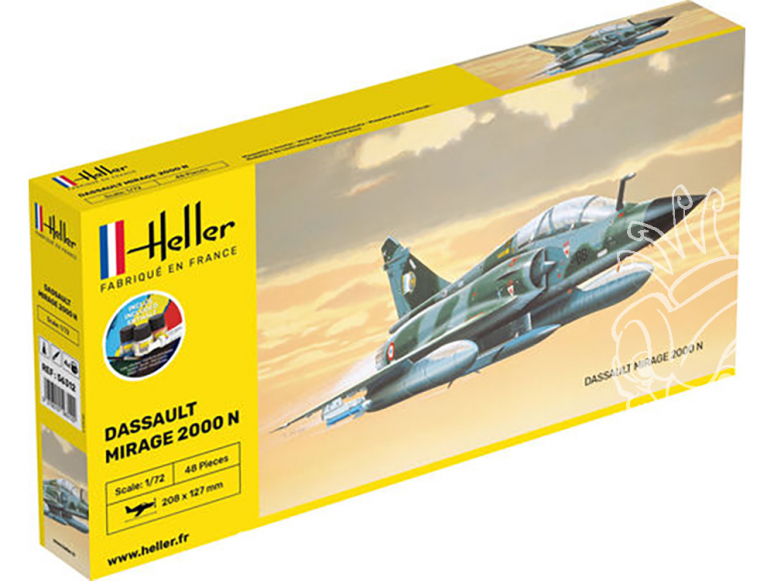 Heller maquette avion 56321 STARTER KIT Mirage 2000 N inclus colle et peintures 1/72