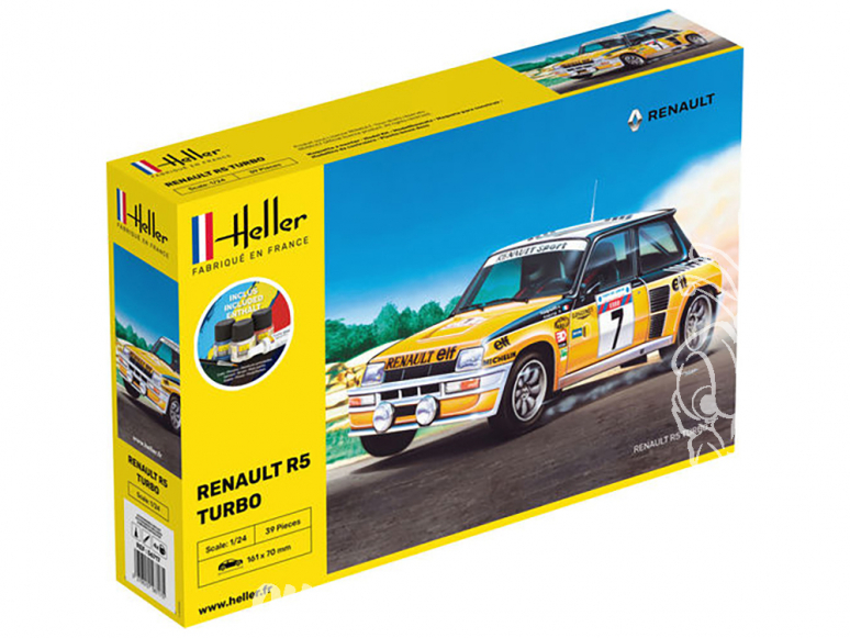 HELLER maquette voiture 56717 Starter Set Renault R5 Turbo 1/24