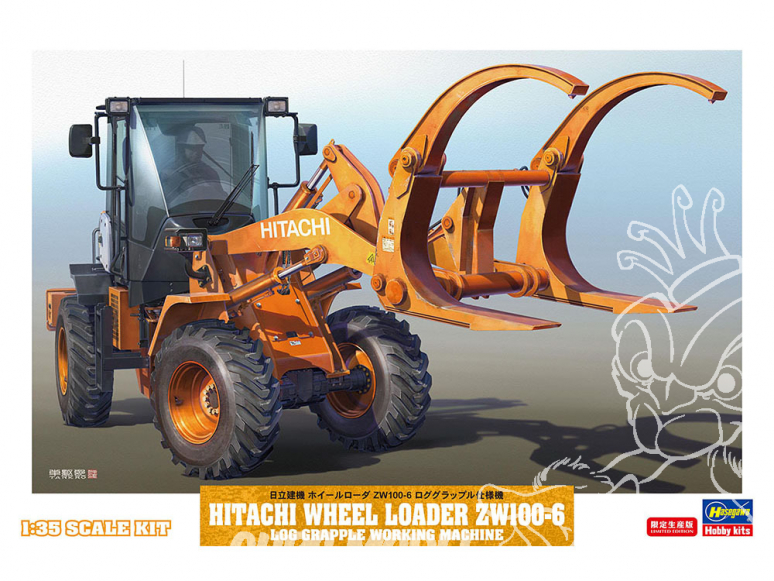Hasegawa maquette travaux public 66105 Hitachi W1006 Chargeur a roue