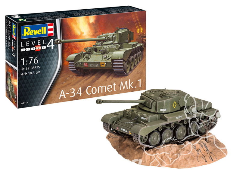 Revell maquette militaire 03317 A-34 Comet Mk.1 1/76