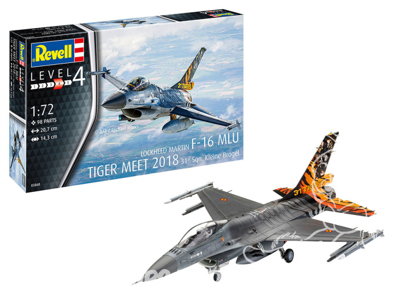 Revell maquette avion 03860 F-16 MLU TIGER MEET 2018 31 Sqn. Kleine Brogel 1/72