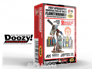 Ak Interactive Doozy DZ031 Lance-flammes post-apocalyptique avec protection aile 1/24