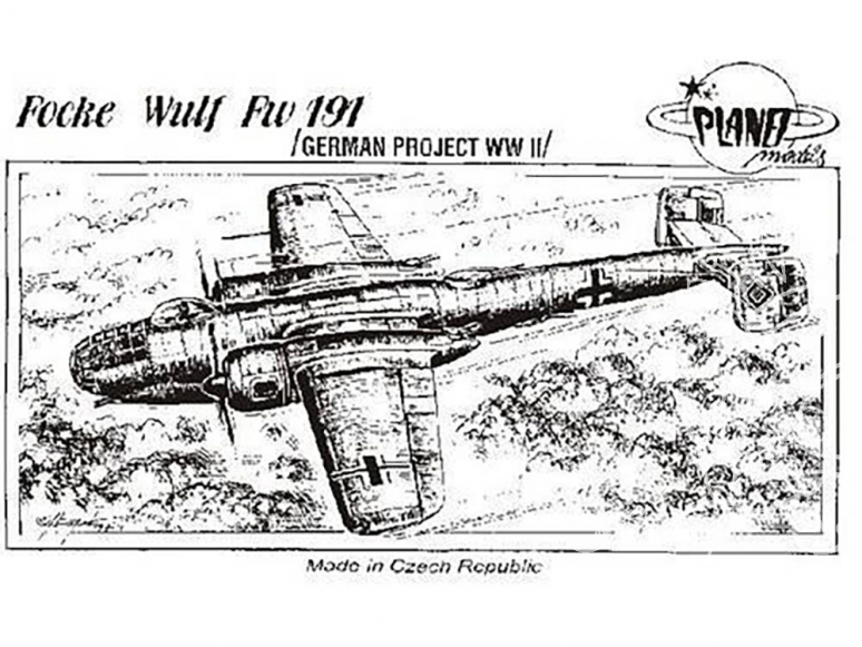 Planet Model PLT038 Focke-Wulf Fw 191 full resine kit 1/72