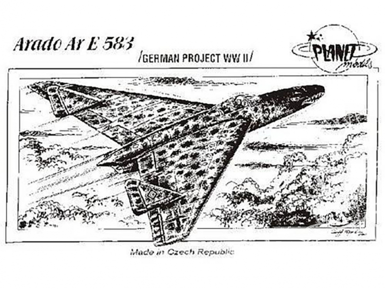 Planet Model PLT032 Arado Ar E.583 full resine kit 1/72