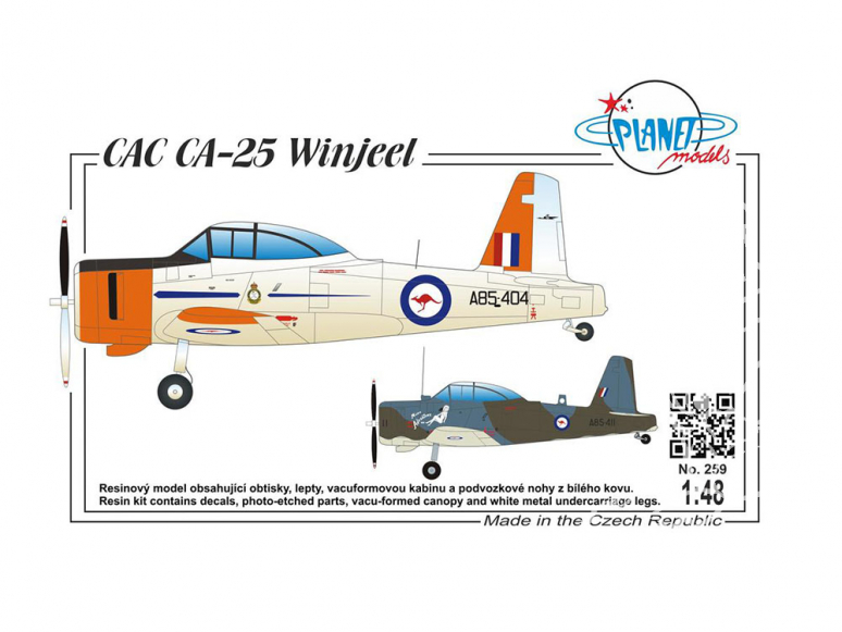 Planet Model PLT259 CAC CA-25 Vinjeel full resine kit 1/48