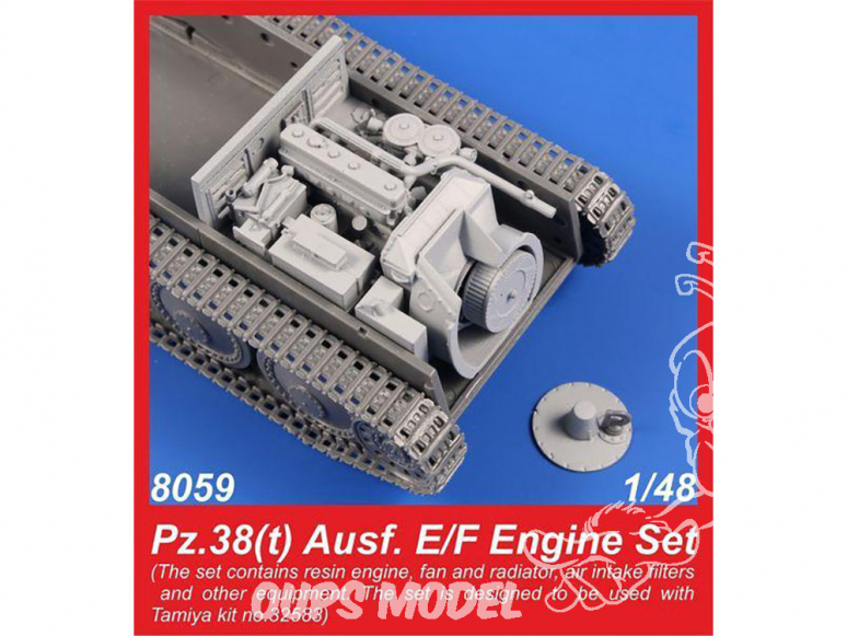 CMK kit resine 8059 Pz.38(t) Ausf. E/F set moteur 1/48