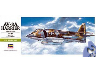 HASEGAWA maquette avion 00240 B10 AV-8A HARRIER 1/72