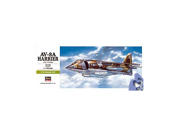 HASEGAWA maquette avion 00240 B10 AV-8A HARRIER 1/72
