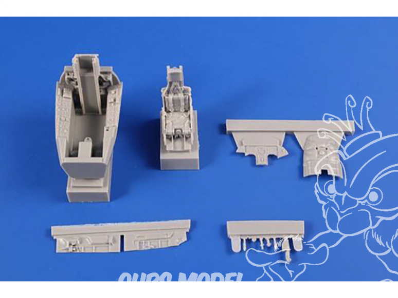 Cmk kit d'amelioration 4403 Cockpit F-104G/ J Starfighter et siège éjectable C2 pour kit Kinetic 1/48