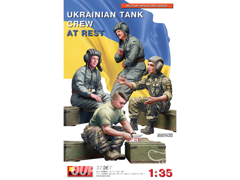 Mini Art maquette militaire 37067 ÉQUIPAGE AU REPOS DE CHAR UKRAINIEN 1/35