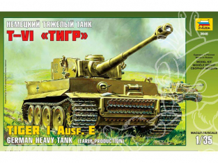 Zvezda maquette plastique 3646 Tiger I Ausf.E 1/35