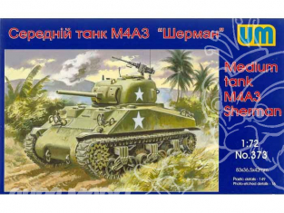 UM Unimodels maquettes militaire 373 US M4A3 SHERMAN MEDIUM TANK 1/72