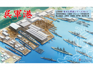 Fujimi maquette bateau 401317 Port militaire avec bateaux 1/3000