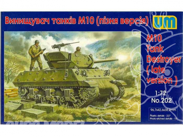 UM Unimodels maquettes militaire 202 US M-10 TANK DESTROYER (fin de production) 1/72