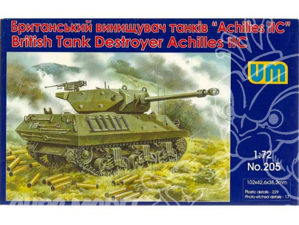 UM Unimodels maquettes militaire 205 ACHILLES IIC chasseur de chars Britannique 2e Guerre Mondiale 1/72