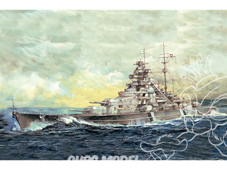 I Love Kit maquette bateau 65701 Cuirassé allemand "Bismarck" 1941 Top Edition 1/700