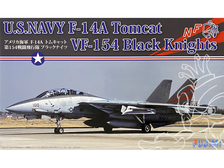 Fujimi maquette avion 722795 F-14A Tomcat VF-154 Black Knights U.S. Navy 1/72