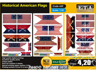 ETA diorama 449 drapeaux historique Americain 1/35