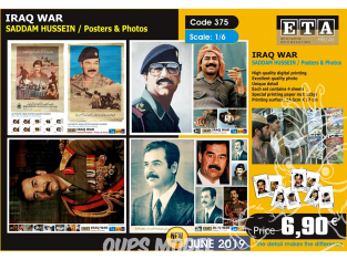 ETA diorama 375 Guerre Iraq Posters et photos Sadam Hussein 1/6