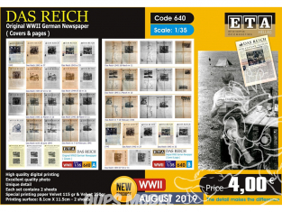 ETA diorama 640 Das Reich journal allemand couvertures et pages 1/35