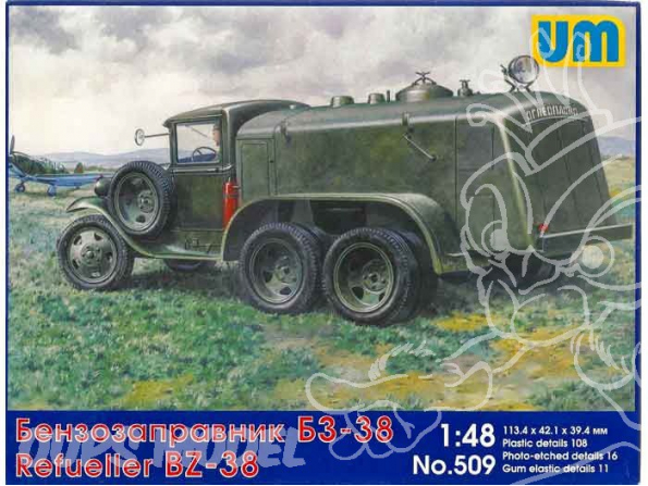 UM Unimodels maquettes militaire 509 BZ-38 CAMION CITERNE DE RAVITAILLEMENT 1/48
