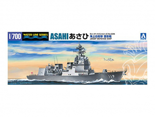 Aoshima maquette bateau 55670 Asahi Bateau de défense JMSDF Water Line Series 1/700