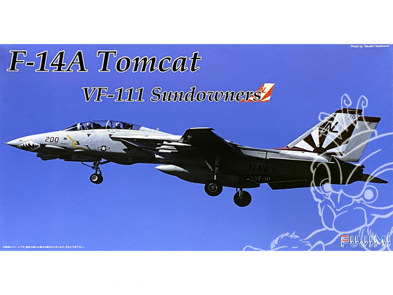 Fujimi maquette avion 722771 F-14 Tomcat VF-111 Sundowners 1/72