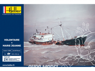 Heller maquette bateau 85604 VOLONTAIRE et MARIE JEANNE Twinset 1/200