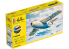 HELLER maquette avion 56260 STARTER KIT SAAB Tunnan J29 1/72