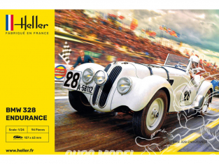 HELLER maquette voiture 80782 BMW 328 Endurance 1/24