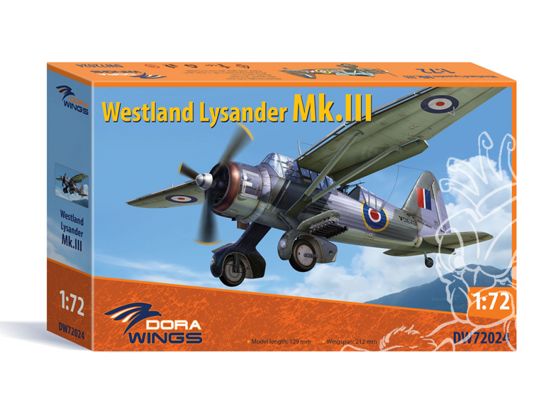 Dora Wings maquette avion DW72024 Westland Lysander Mk.III 1/72