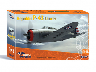 Dora Wings maquette avion DW48029 Republic P-43 Lancer 1/48