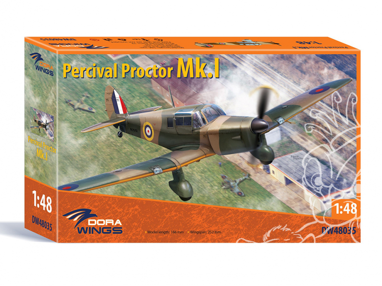 Dora Wings maquette avion DW48035 Percival Proctor Mk.I 1/48