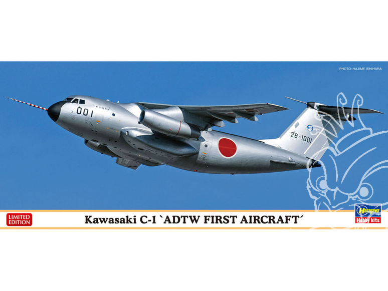 Hasegawa maquette avion 10838 Kawasaki C-1 Première unité de l'équipe d'expérimentation de développement de vol 1/200