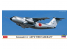 Hasegawa maquette avion 10838 Kawasaki C-1 Première unité de l&#039;équipe d&#039;expérimentation de développement de vol 1/200