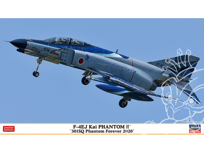 Hasegawa maquette avion 02355 F-4EJ Kai Super Phantom «301SQ Phantom Forever 2020» 1/72
