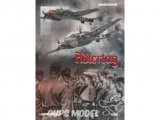 EDUARD maquette avion 11145 Adlertag - Messerschmitt Bf 110C/D Bataille d'Angleterre Edition Limitée 1/48
