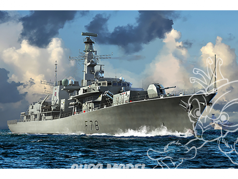 TRUMPETER maquette bateau 06719 HMS TYPE 23 Frigate – Kent(F78) 1/700