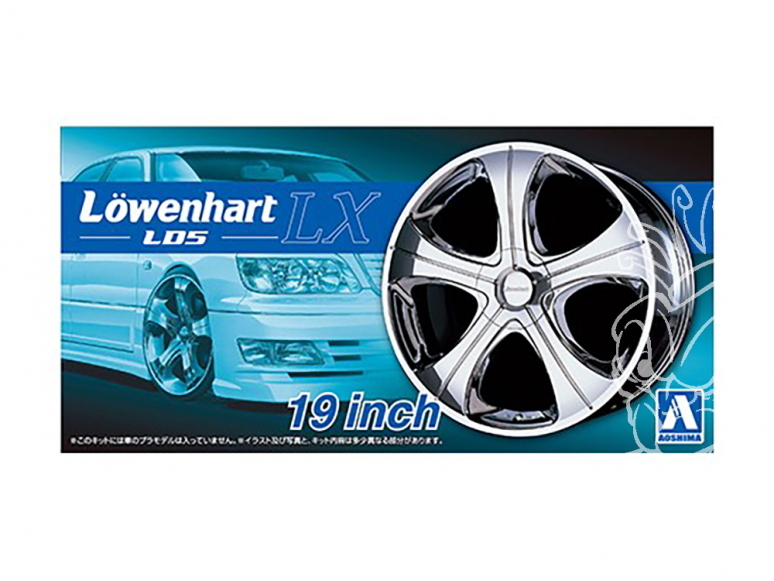 Aoshima maquette voiture 055304 Lowenhart LD5 LX 19" et pneus 1/24