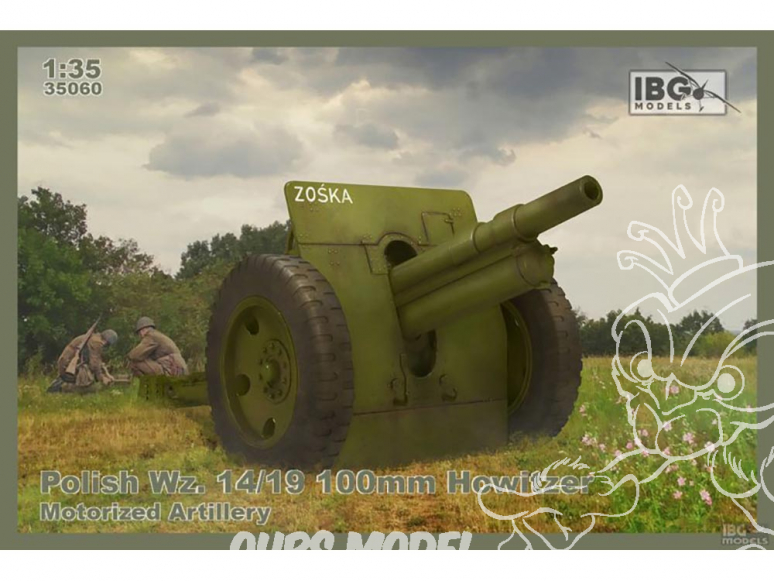 IBG maquette militaire 35060 Canon Wz. 14/19 100mm Howitzer Motorized Artillery 1/35