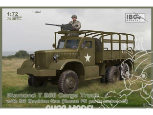 IBG maquette militaire 72083 DIAMOND T 968 CAMION CARGO US avec mitrailleuse M2 1/72