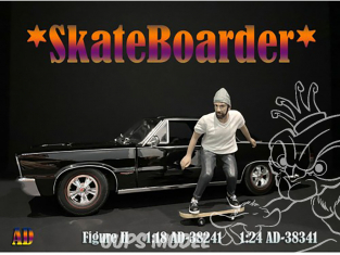 American Diorama figurine AD-38341 Skateboarder Figure II 1/24