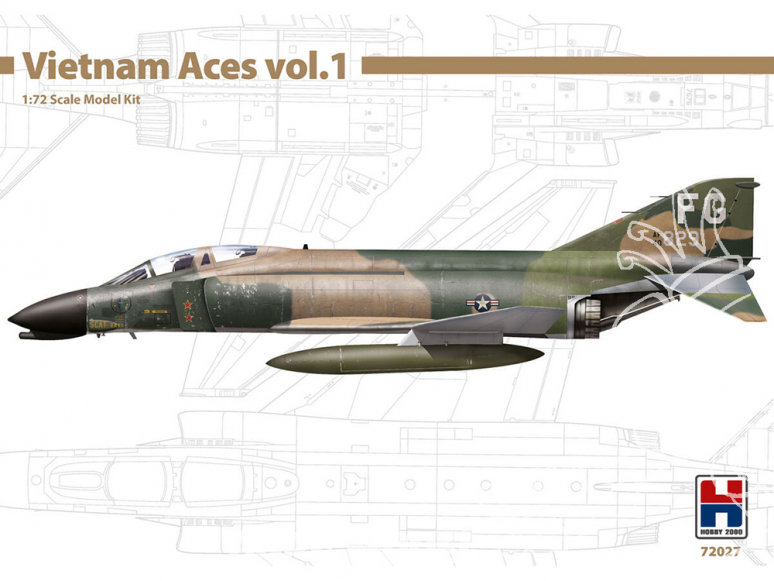 F-4E/F Phantom II Italeri Hobby-2000-maquette-avion-72027-vietnam-aces-vol1-f-4c-phantom-ii-172