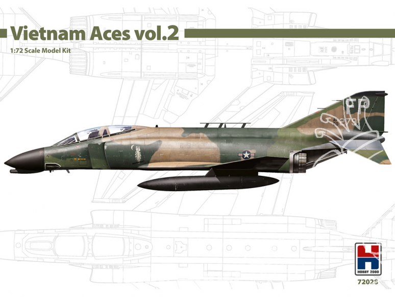 Hobby 2000 maquette avion 72028 Vietnam Aces vol.2 - F-4C Phantom II 1/72