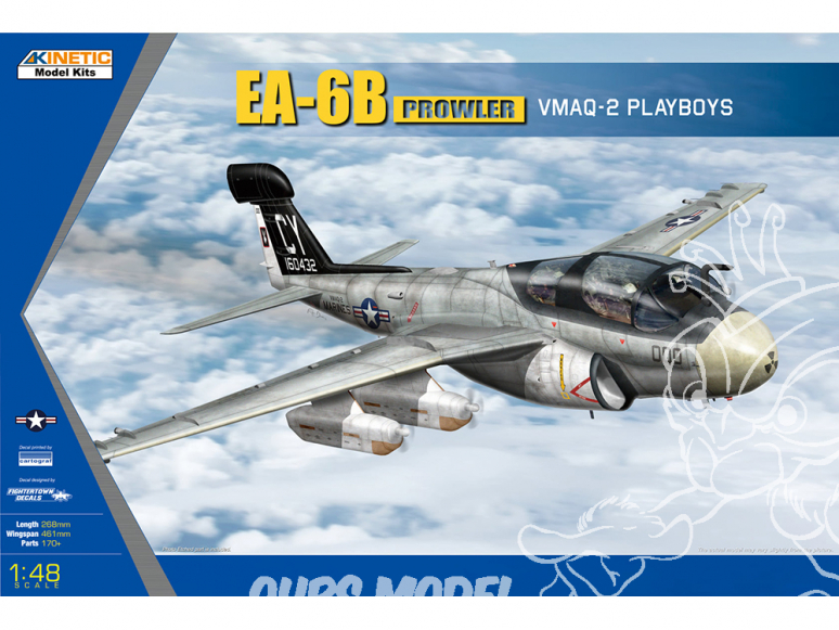 Kinetic maquette avion K48112 EA-6B Prowler VMAQ-2 Playboys 1/48