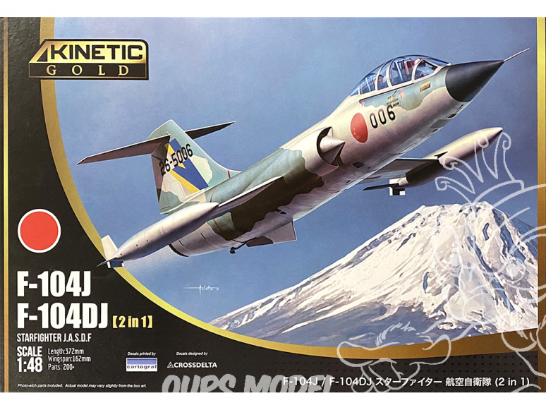 Kinetic maquette avion K48092 F-104J / F-104DJ Starfighter J.A.S.D.F. Edition Gold 1/48