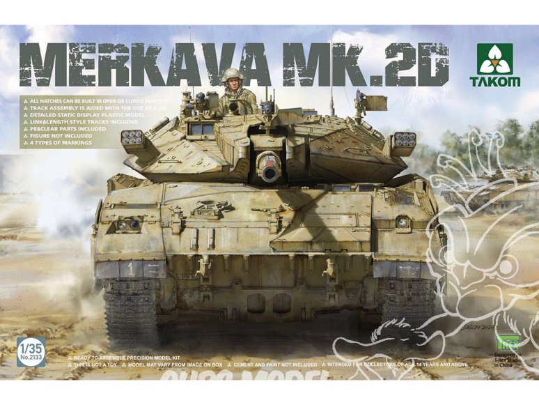 Takom maquette militaire 2133 Merkava Mk.2D 1/35