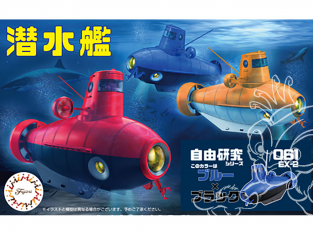 Fujimi maquette sous-marin 170954 Sous-marin Free Study bleu et noir